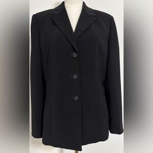 Le Suit Black Tailored  Jacket Size 12 Office Dressy Classy